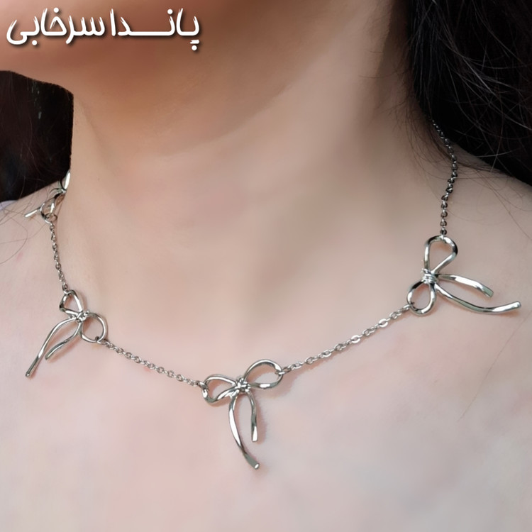 گردنبند دخترانه پاپیون مدل پینترستی