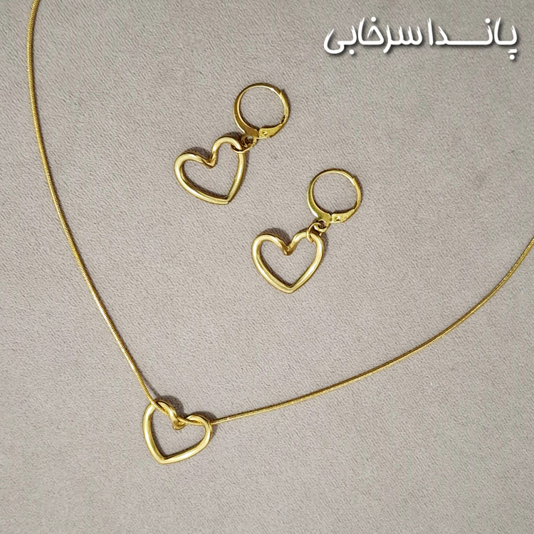 نیمست قلب استیل رنگ ثابت همراه جعبه رایگان