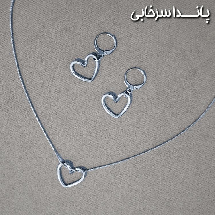 نیمست قلب استیل رنگ ثابت همراه جعبه رایگان