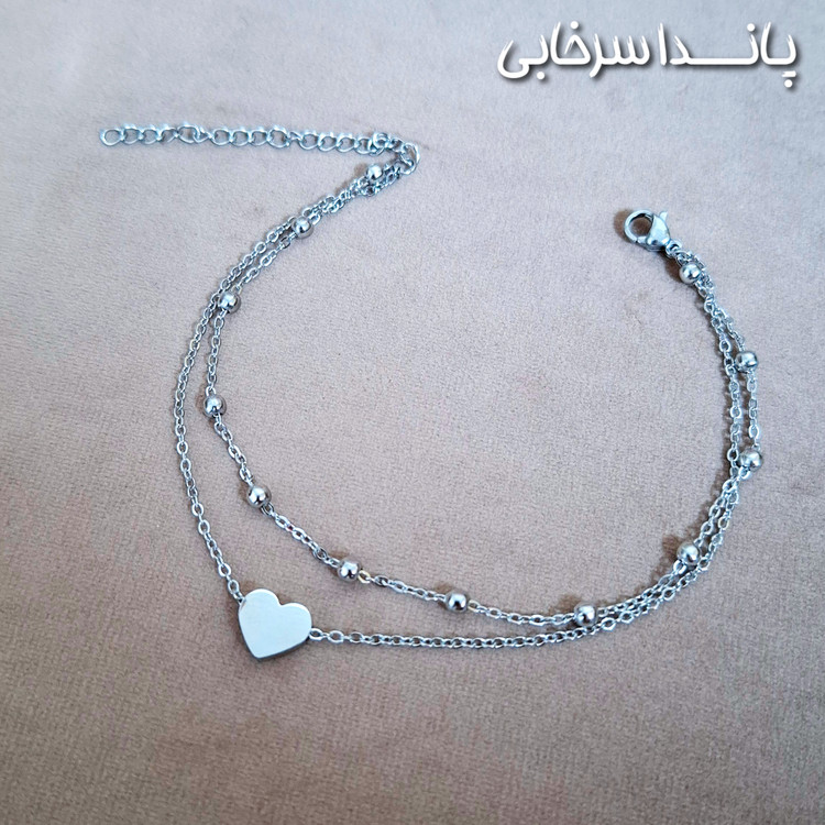 پابند دو لاین قلبی و توپی رنگ ثابت