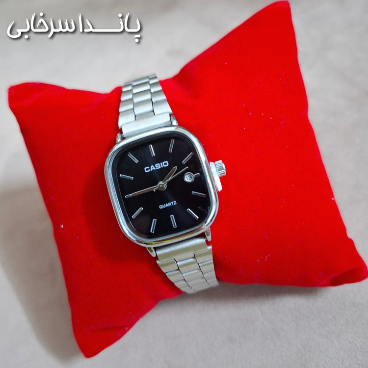 ساعت زنانه کاسیو مدل اولدمانی بند استیل