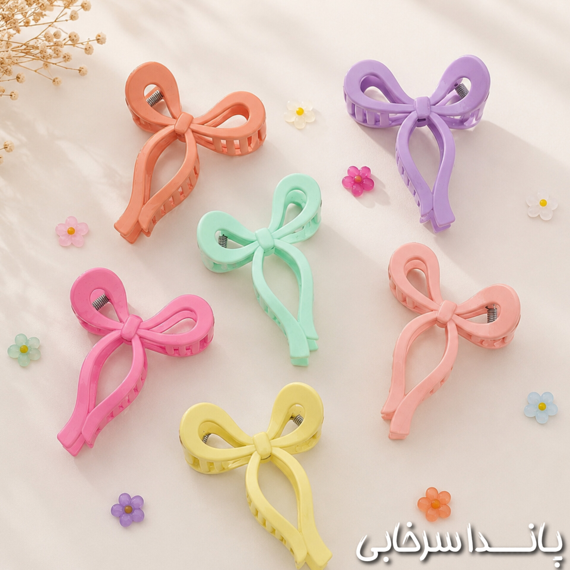 کلیپس ترند مینایی طرح پاپیون رنگ شاد کیفیت A