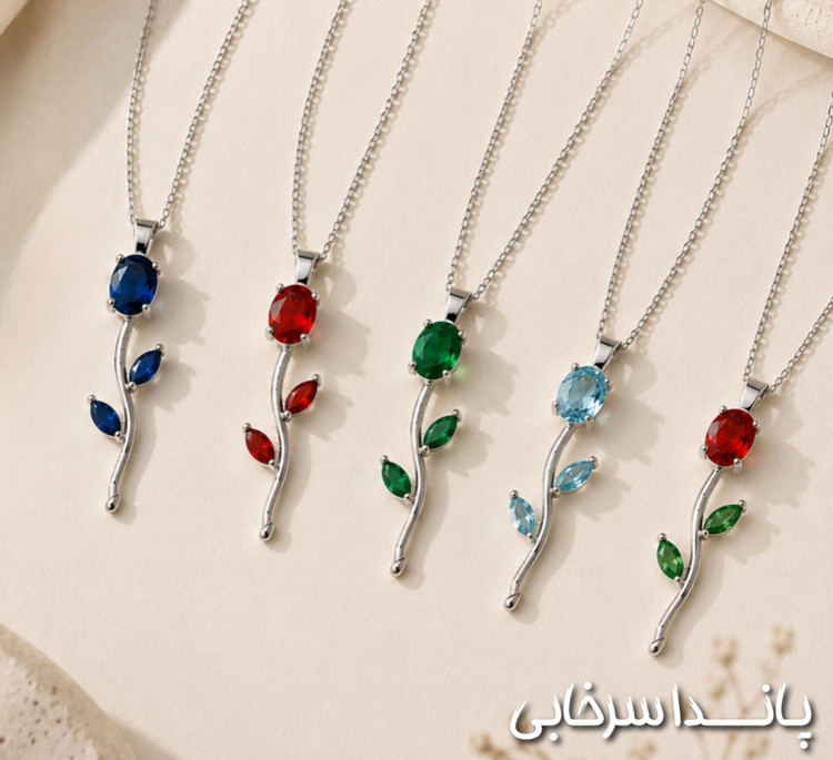 گردنبند سوارسکی گل