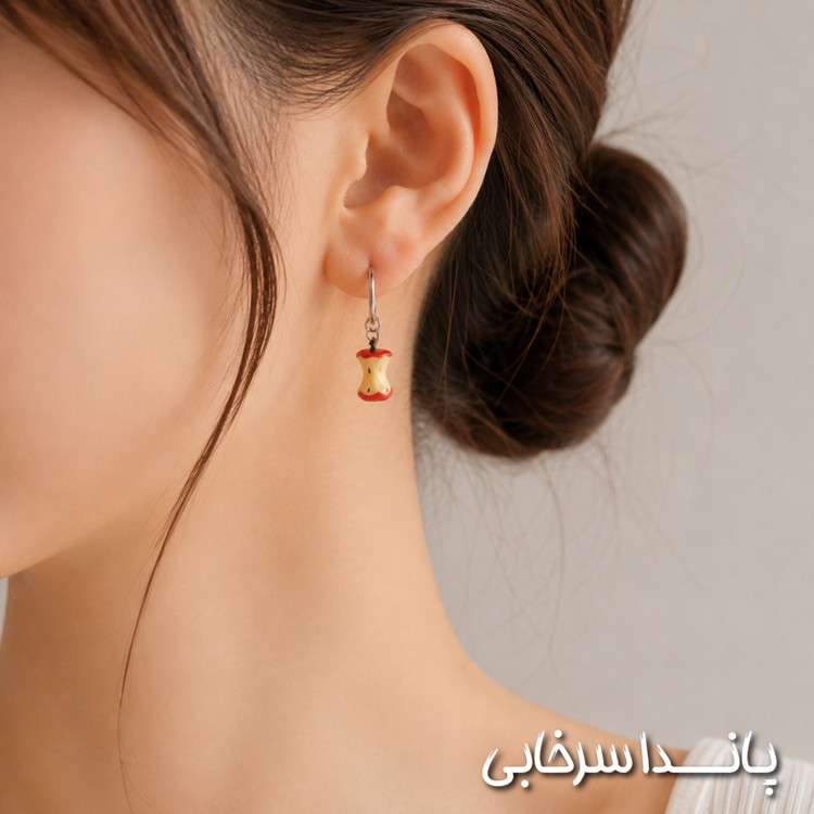 نیمست دخترانه تابستانی سیب سبز و قرمز